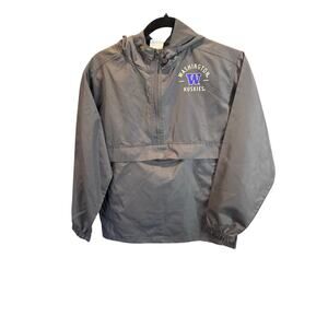 Champion Washington Huskies Youth Pullover Windbreaker Jacket Gray Size YL 10–12